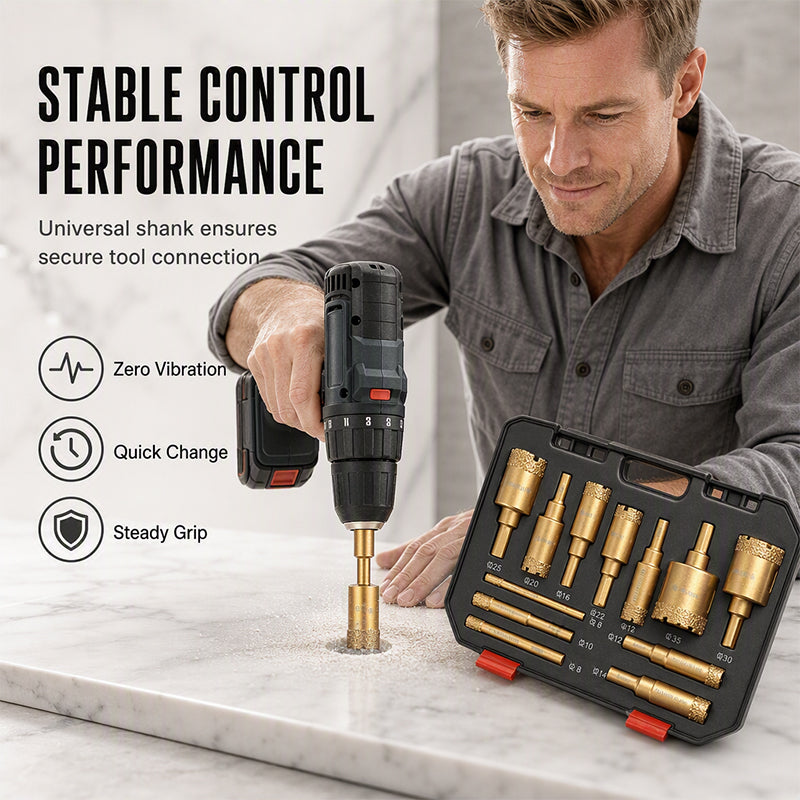 💎 49% OFF NOW! 🔧 12-Piece Diamond Hole Saw Kit – Dry Drilling, Industrial Grit & Versatile Sizes – For Tile, Stone & Masonry 🏗️
