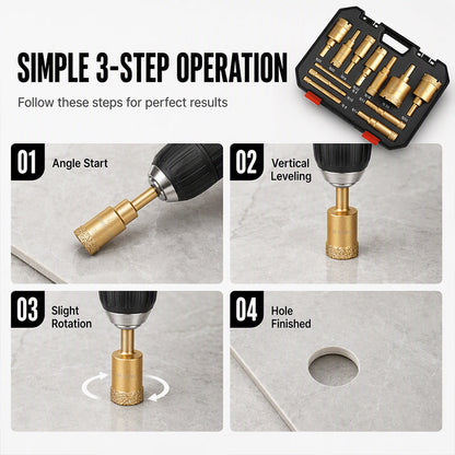 💎 49% OFF NOW! 🔧 12-Piece Diamond Hole Saw Kit – Dry Drilling, Industrial Grit & Versatile Sizes – For Tile, Stone & Masonry 🏗️