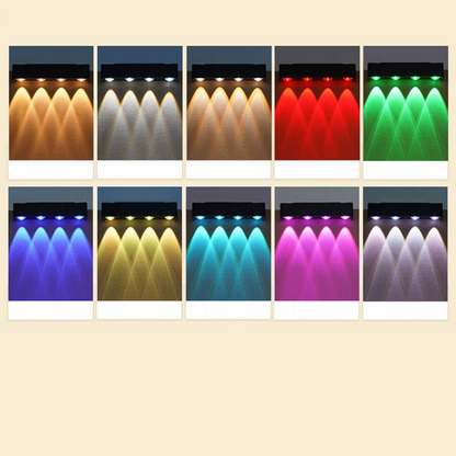 🌙 Solar Powered RGB Wall Light – Wireless Outdoor Wall Lamp