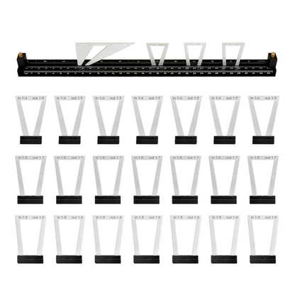⏳🔥LIMITED-TIME 49% OFF! ⏰📐 28-Piece Woodworking Dovetail Marker Set 🛠️
