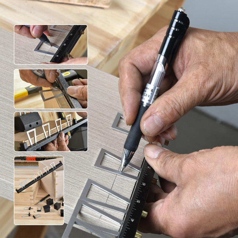 ⏳🔥LIMITED-TIME 49% OFF! ⏰📐 28-Piece Woodworking Dovetail Marker Set 🛠️