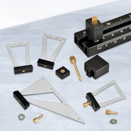 ⏳🔥LIMITED-TIME 49% OFF! ⏰📐 28-Piece Woodworking Dovetail Marker Set 🛠️