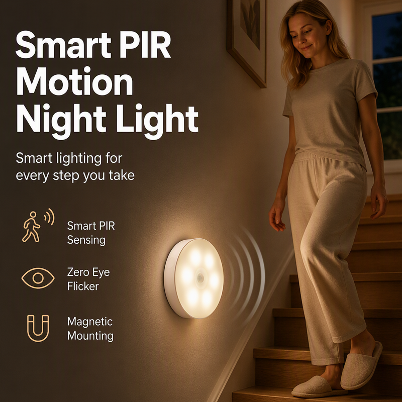 🎁 AMAZING VALUE!🌞Magnetic Wireless LED Motion Sensor Night Light⚡