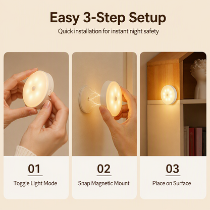 🎁 AMAZING VALUE!🌞Magnetic Wireless LED Motion Sensor Night Light⚡