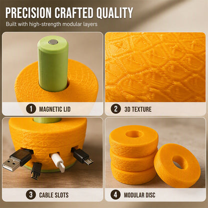 🎉 2026 Sale — Over 13,500 Sold!🍍 Creative Pineapple Desk Cable Organizer