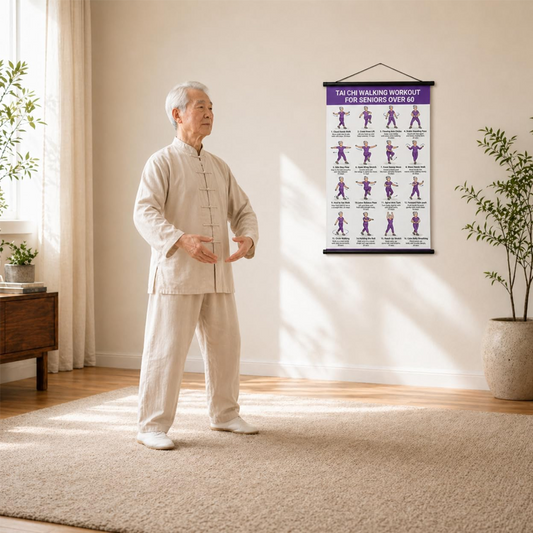 ⏳Limited-time 49% off⏰Tai Chi Workout Poster for Seniors☯️