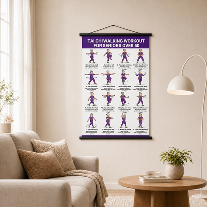 ⏳Limited-time 49% off⏰Tai Chi Workout Poster for Seniors☯️