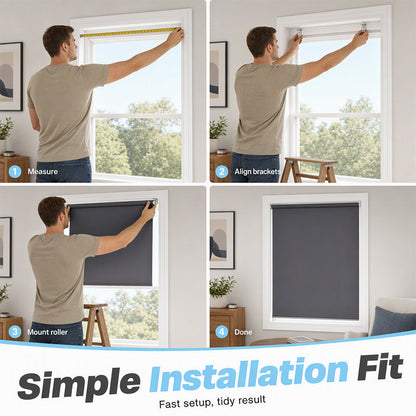 🎉 LIMITED TIME 49% OFF! 🏆 Motorized Blackout Blinds with Remote – Smart Roller Shade, Complete Light Blocking & Clean Modern Design ✨