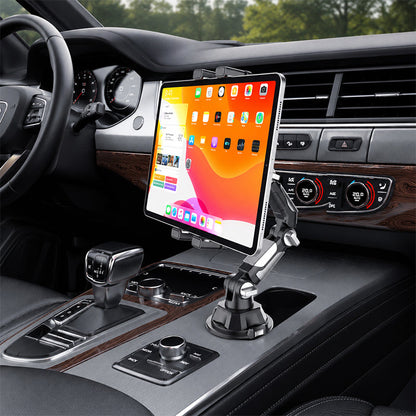 ⏳🔥LIMITED-TIME 49% OFF! ⏰🚗 From Hire Car to Family SUV – Foldable Tablet Stand Fits Most Cup Holders. Adjustable Angle