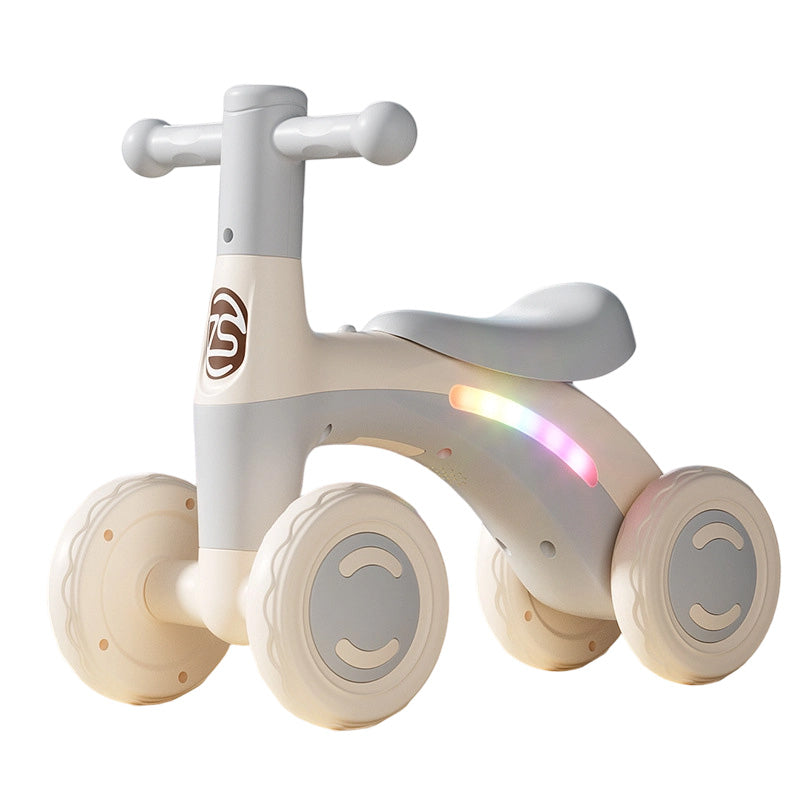 🎉 2026 Sale — Over 22,000 Sold! 🚲 Baby Balance Bike with Music & Lights – 4-Wheel Stability, LED Fun – Perfect First Bike for Toddlers! ✨