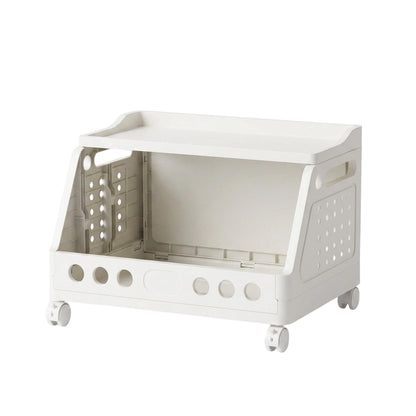⏳LIMITED-TIME 49% OFF! 🏠 Multi-Tier Foldable Storage Organizer with Wheels – Space-Saving Rolling Cart, Lockable Wheels & Multi-Room Use 🗄️