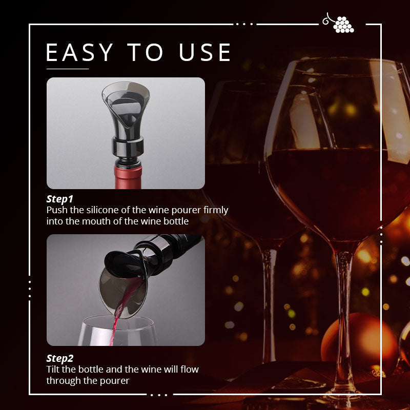 📢📢49% OFF !! ⏰ 2-in-1 Wine Saver – Vacuum Pump & Sealer, Preserves Freshness & Aroma ✨
