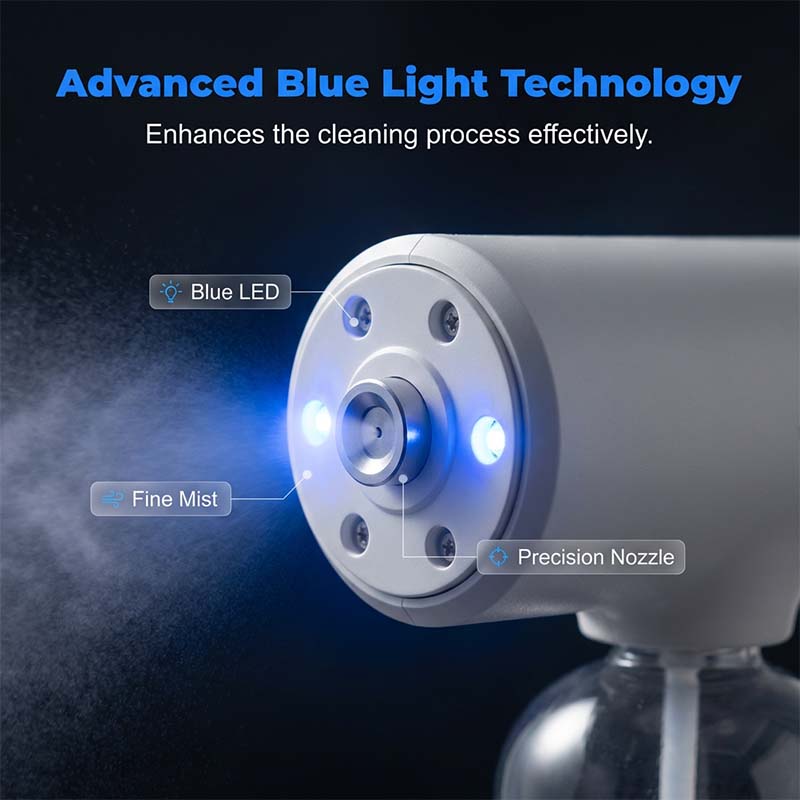 🦠 49% OFF NOW! 🚫 Cordless Nano Atomizer – Touchless Disinfecting, Blue Light – For Home, Office & Car 🏠