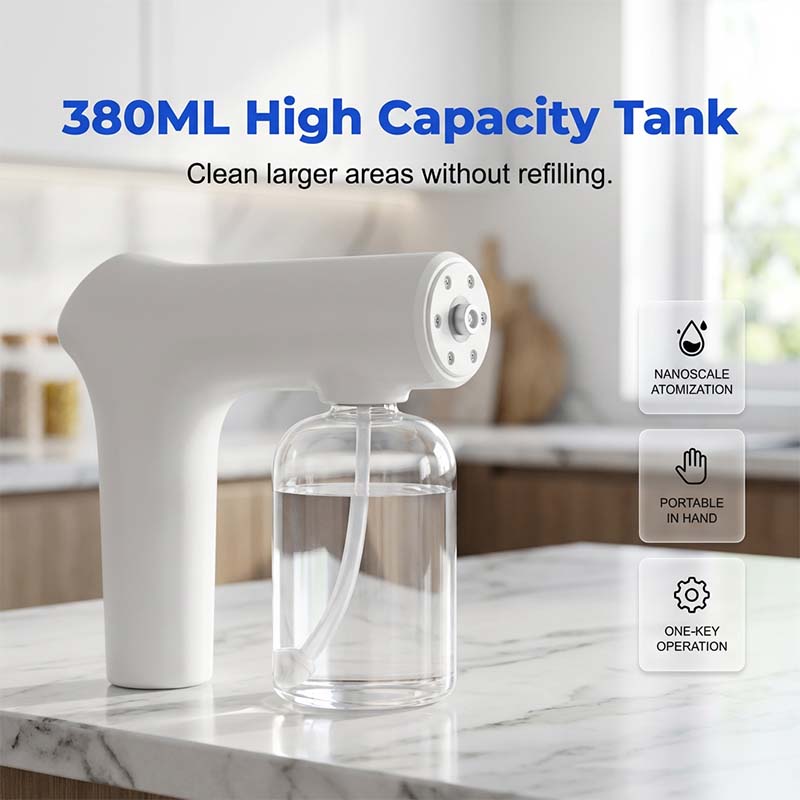 🦠 49% OFF NOW! 🚫 Cordless Nano Atomizer – Touchless Disinfecting, Blue Light – For Home, Office & Car 🏠