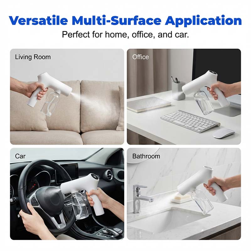 🦠 49% OFF NOW! 🚫 Cordless Nano Atomizer – Touchless Disinfecting, Blue Light – For Home, Office & Car 🏠
