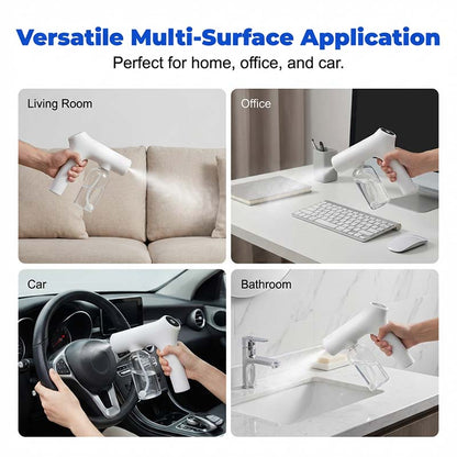 🦠 49% OFF NOW! 🚫 Cordless Nano Atomizer – Touchless Disinfecting, Blue Light – For Home, Office & Car 🏠