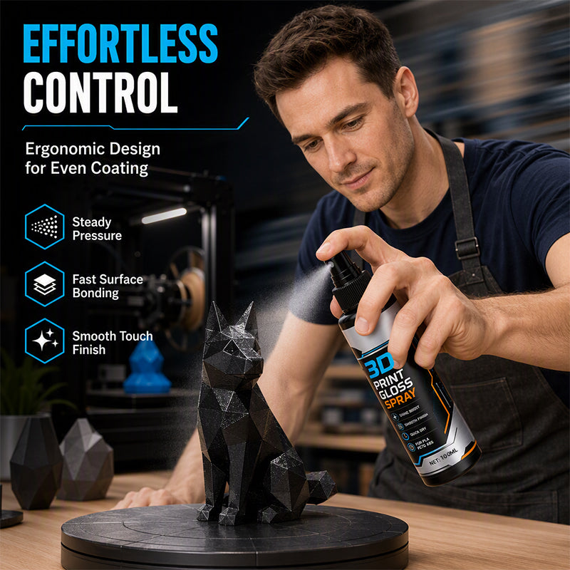 ⏳Time-Limited Special⏰3D Printer Model Gloss Spray Quick Drying Layer Line Reducer for PLA PETG ABS