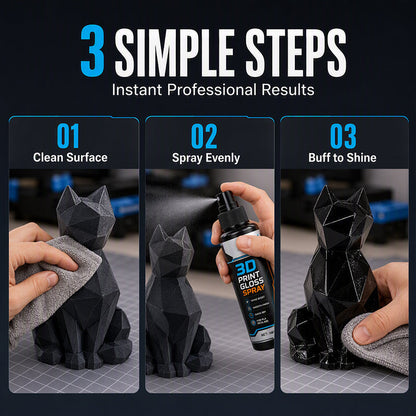 ⏳Time-Limited Special⏰3D Printer Model Gloss Spray Quick Drying Layer Line Reducer for PLA PETG ABS