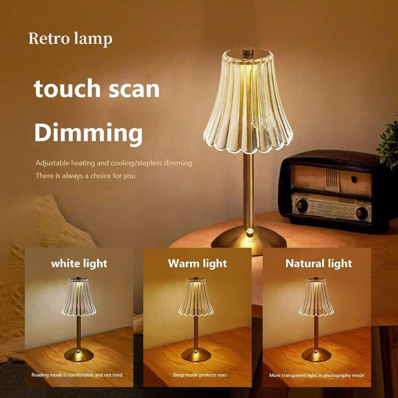 📢📢49% OFF !! ⏰Retro Rechargeable Table Lamp with Touch Dimming