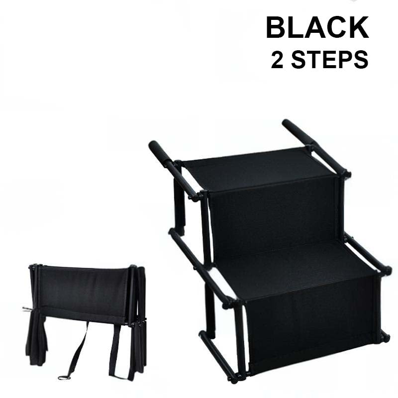 🐕 Portable Foldable Non-Slip Dog Car Stairs – 4-Step Heavy Duty Pet Steps