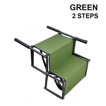 🐕 Portable Foldable Non-Slip Dog Car Stairs – 4-Step Heavy Duty Pet Steps