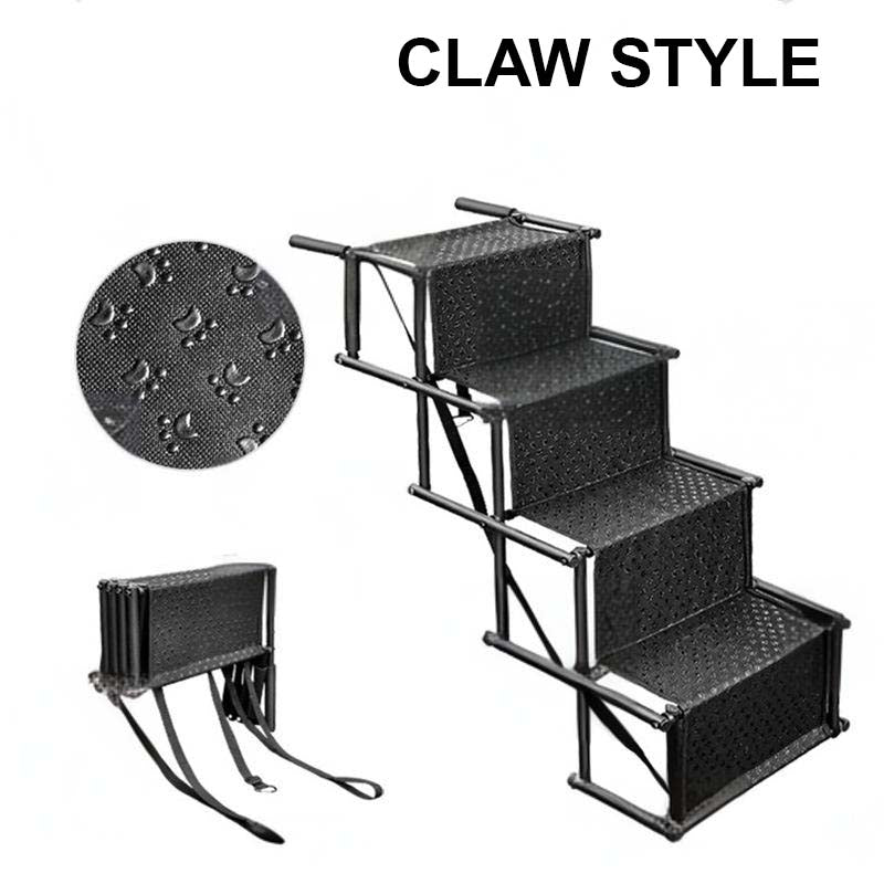 🐕 Portable Foldable Non-Slip Dog Car Stairs – 4-Step Heavy Duty Pet Steps