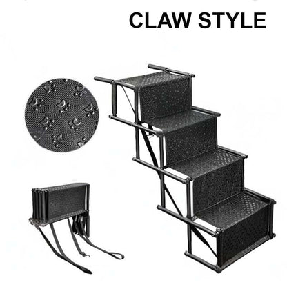 🐕 Portable Foldable Non-Slip Dog Car Stairs – 4-Step Heavy Duty Pet Steps