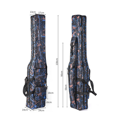 🎉 2026 Sale — Over 11,000 Sold! 🎣 3-Layer Fishing Rod Bag – Holds Rods, Reels & Tackle – Durable 420D Oxford, Comfortable Backpack Carry! ✨