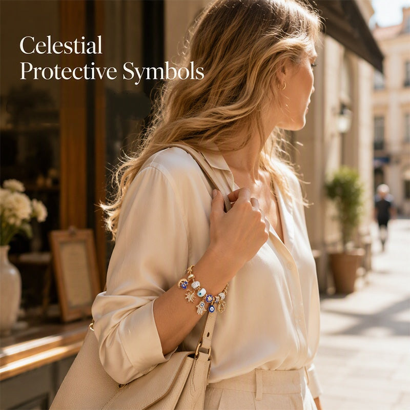 ⏳Limited-time 49% off⏰Celestial Sun Moon Charm Bracelet💫☄️
