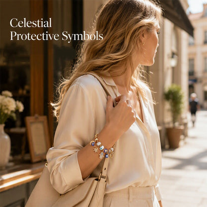 ⏳Limited-time 49% off⏰Celestial Sun Moon Charm Bracelet💫☄️