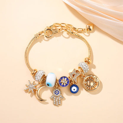 ⏳Limited-time 49% off⏰Celestial Sun Moon Charm Bracelet💫☄️
