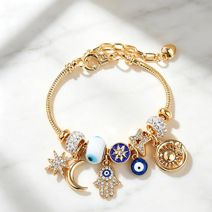 ⏳Limited-time 49% off⏰Celestial Sun Moon Charm Bracelet💫☄️