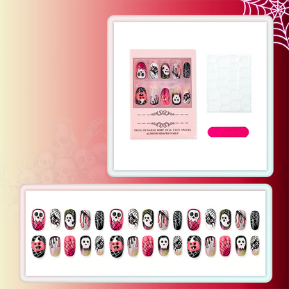 📢📢49% OFF !!⏰ 30PCS 🎃Halloween Press-On Nail Set