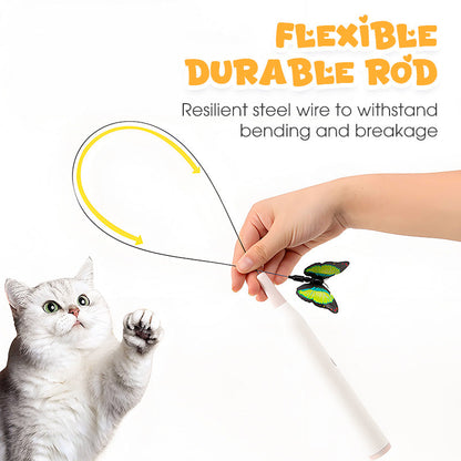 🎉 LIMITED TIME 49% OFF! 😻 Fun Interactive Suction Cup Cat Wand Toy – 360° Rotation, 2 Automatic Modes & Hands-Free Play ✨
