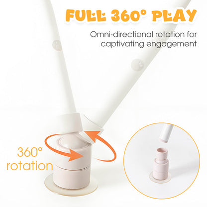 🎉 LIMITED TIME 49% OFF! 😻 Fun Interactive Suction Cup Cat Wand Toy – 360° Rotation, 2 Automatic Modes & Hands-Free Play ✨