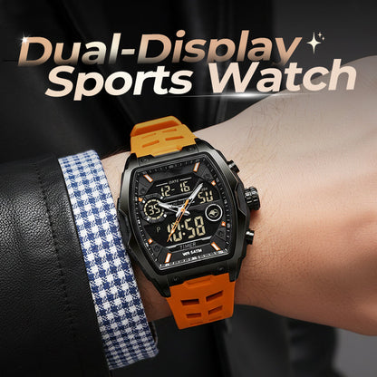⏳🔥LIMITED-TIME 49% OFF! ⏰Men's Dual Display Sports Watch with Luminous Dial