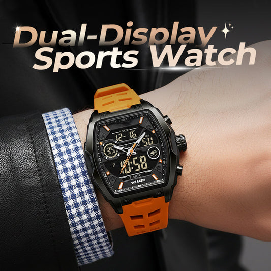 ⏳🔥LIMITED-TIME 49% OFF! ⏰Men's Dual Display Sports Watch with Luminous Dial