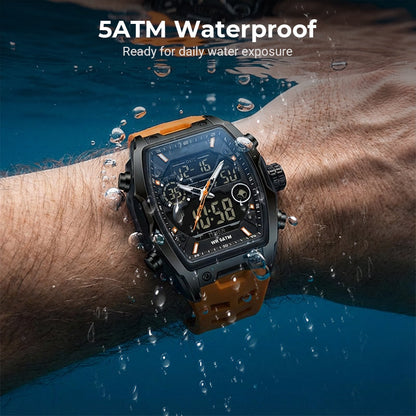 ⏳🔥LIMITED-TIME 49% OFF! ⏰Men's Dual Display Sports Watch with Luminous Dial