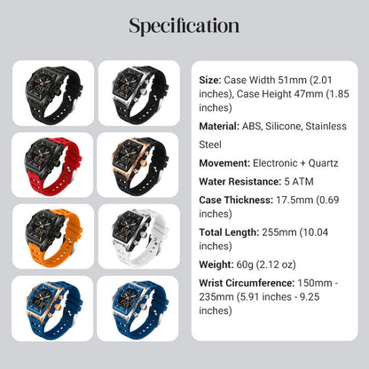⏳🔥LIMITED-TIME 49% OFF! ⏰Men's Dual Display Sports Watch with Luminous Dial