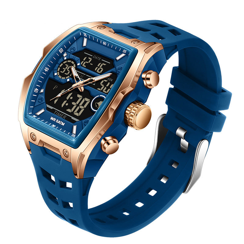 ⏳🔥LIMITED-TIME 49% OFF! ⏰Men's Dual Display Sports Watch with Luminous Dial
