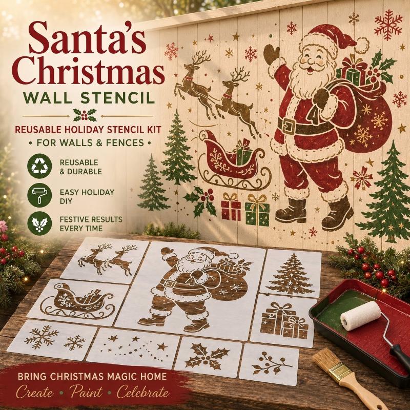 🎄 LIMITED‑TIME 49% OFF! ⚡DIY Garden Painting Templates for Every Space – Reusable Festive Stencils ✨