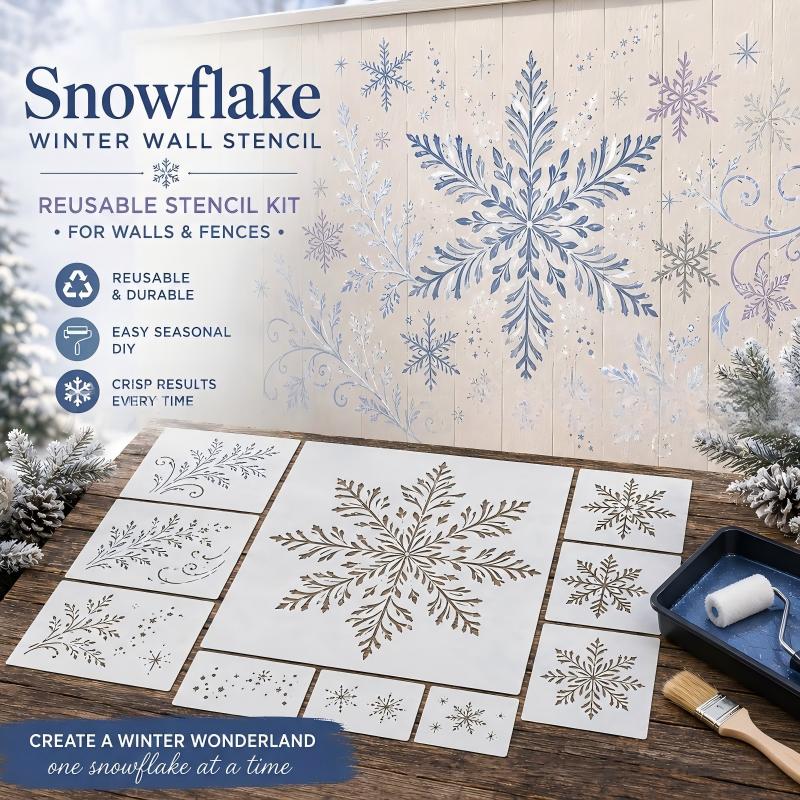 🎄 LIMITED‑TIME 49% OFF! ⚡DIY Garden Painting Templates for Every Space – Reusable Festive Stencils ✨