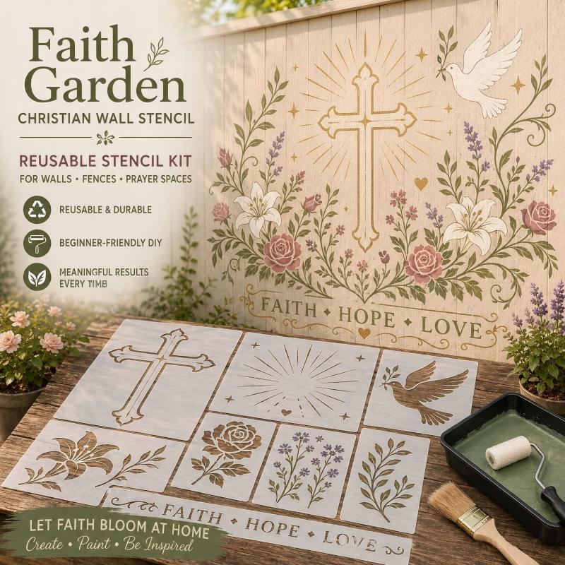 🎄 LIMITED‑TIME 49% OFF! ⚡DIY Garden Painting Templates for Every Space – Reusable Festive Stencils ✨