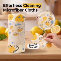 🧻 Tear, Wipe & Reuse – Printed Microfiber Cleaning Cloths That Soak Up Grease Fast. 49% Off. UK Stock