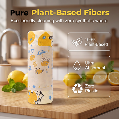 🧻 Tear, Wipe & Reuse – Printed Microfiber Cleaning Cloths That Soak Up Grease Fast. 49% Off. UK Stock