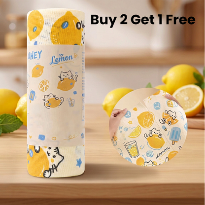 🧻 Tear, Wipe & Reuse – Printed Microfiber Cleaning Cloths That Soak Up Grease Fast. 49% Off. UK Stock