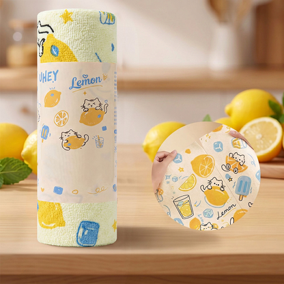 🧻 Tear, Wipe & Reuse – Printed Microfiber Cleaning Cloths That Soak Up Grease Fast. 49% Off. UK Stock