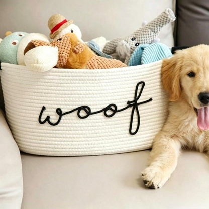 🧺 49% OFF NOW! 🐾 Hand-Woven Pet Toy Storage Basket – Natural material, durable & stylish – Keeps toys tidy & easily accessible 🧸