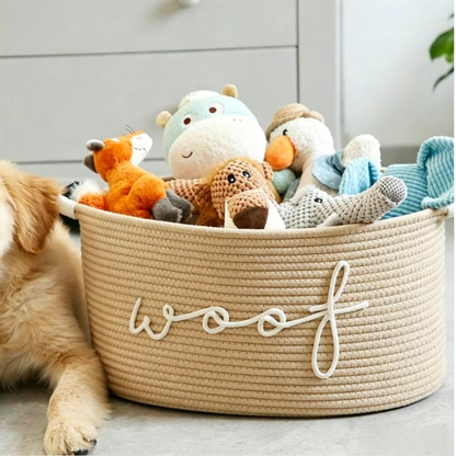 🧺 49% OFF NOW! 🐾 Hand-Woven Pet Toy Storage Basket – Natural material, durable & stylish – Keeps toys tidy & easily accessible 🧸