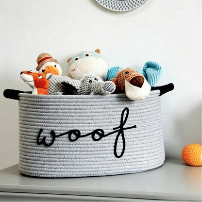 🧺 49% OFF NOW! 🐾 Hand-Woven Pet Toy Storage Basket – Natural material, durable & stylish – Keeps toys tidy & easily accessible 🧸